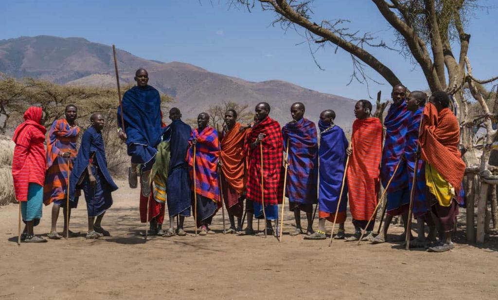 Представители племени масаи