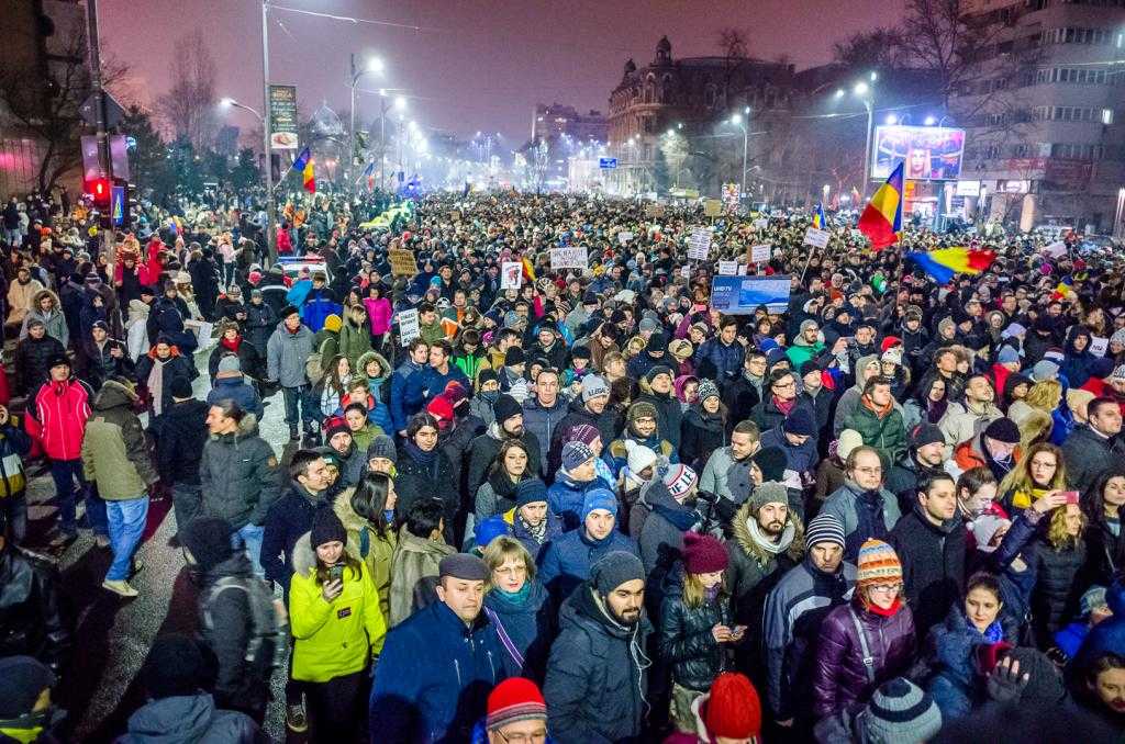 Митинги в Румынии