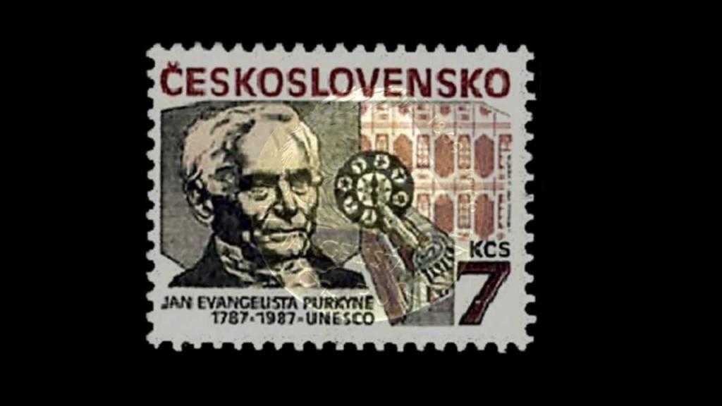 Чехословацкая марка с Яном Пуркинье